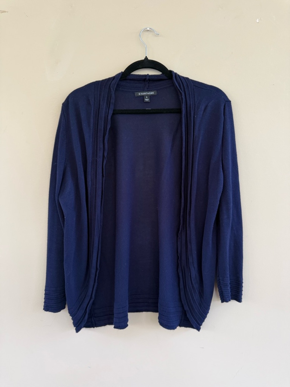 Open-Front Navy Women’s Sweater Cardigan 41 Hawthorn Lightweight Viscose